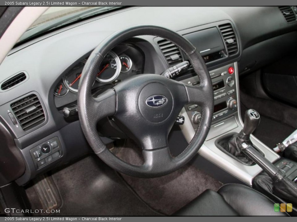 Charcoal Black Interior Photo for the 2005 Subaru Legacy 2.5i Limited Wagon #46510844