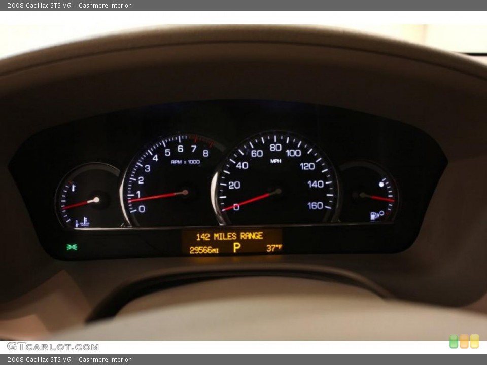 Cashmere Interior Gauges for the 2008 Cadillac STS V6 #46510874