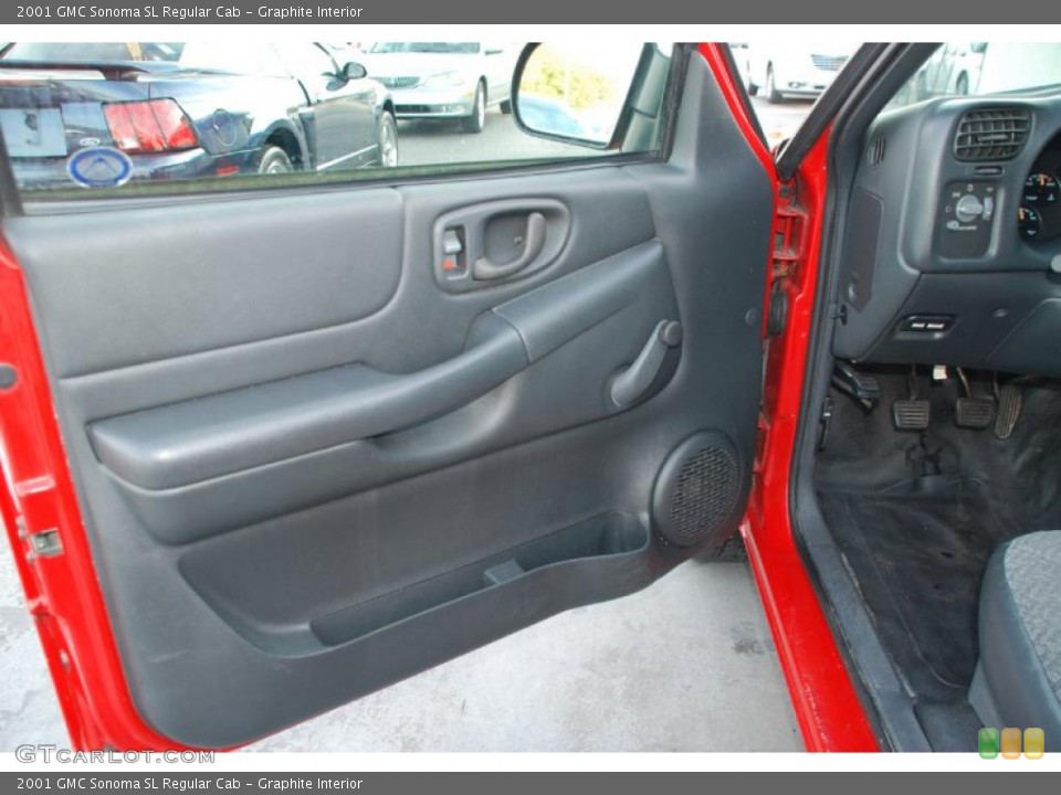 Graphite Interior Door Panel for the 2001 GMC Sonoma SL Regular Cab #46510979