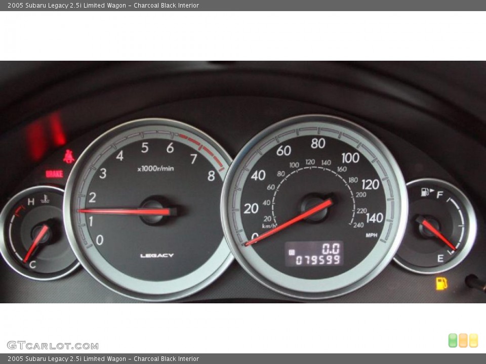 Charcoal Black Interior Gauges for the 2005 Subaru Legacy 2.5i Limited Wagon #46511177