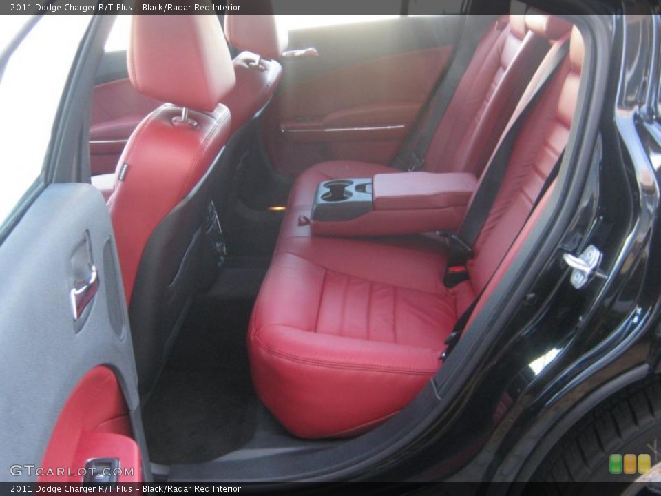 Black/Radar Red Interior Photo for the 2011 Dodge Charger R/T Plus #46511666