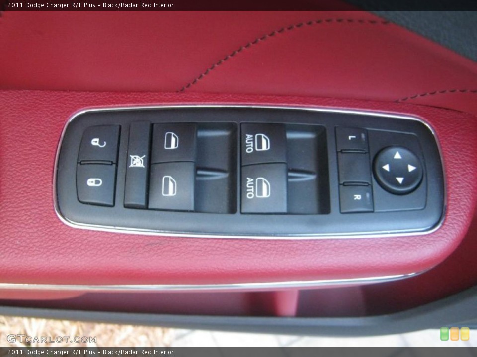 Black/Radar Red Interior Controls for the 2011 Dodge Charger R/T Plus #46511696