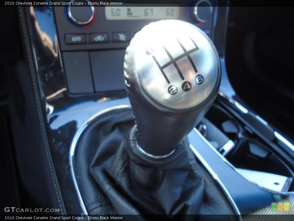 Ebony Black Interior Transmission for the 2010 Chevrolet Corvette Grand Sport Coupe #46512786
