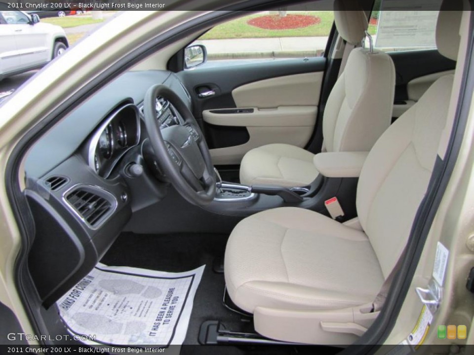 Black/Light Frost Beige Interior Photo for the 2011 Chrysler 200 LX #46514250