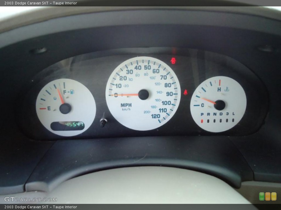 Taupe Interior Gauges for the 2003 Dodge Caravan SXT #46514259