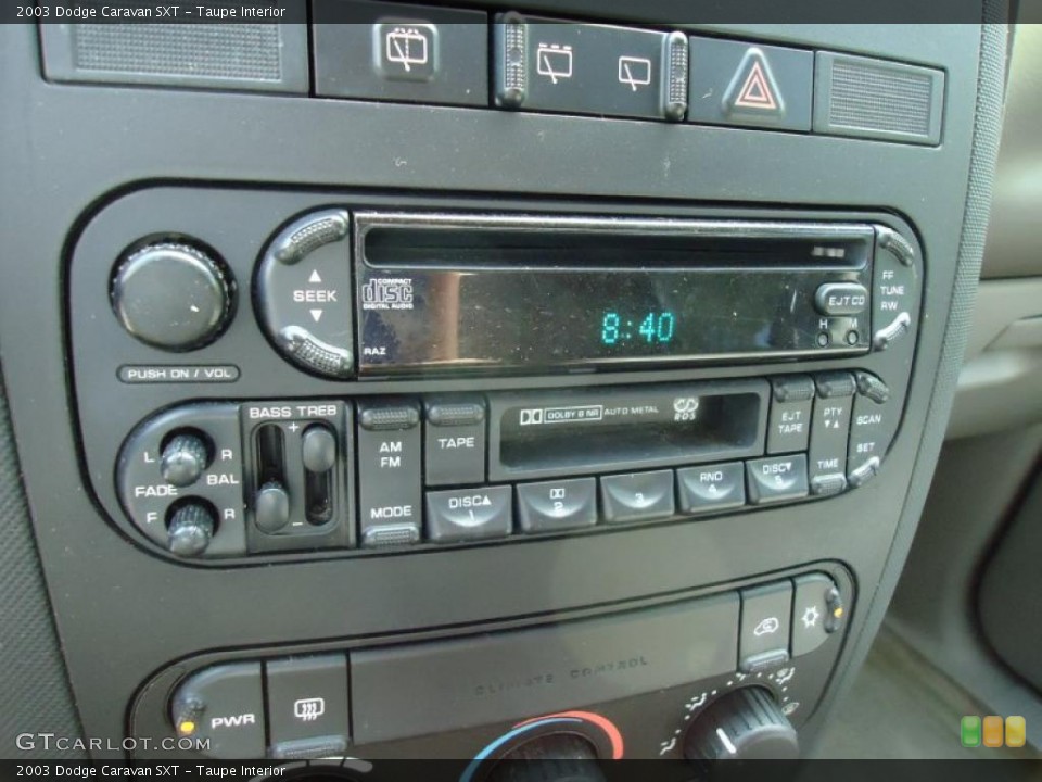 Taupe Interior Controls for the 2003 Dodge Caravan SXT #46514271