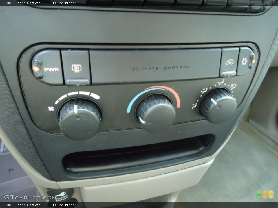 Taupe Interior Controls for the 2003 Dodge Caravan SXT #46514286