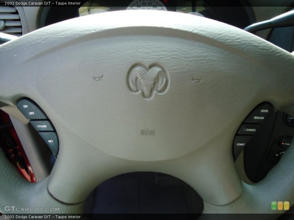 Taupe Interior Steering Wheel for the 2003 Dodge Caravan SXT #46514301