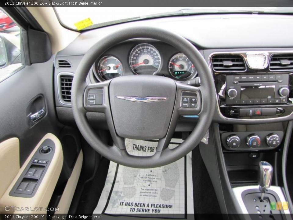 Black/Light Frost Beige Interior Dashboard for the 2011 Chrysler 200 LX #46514325