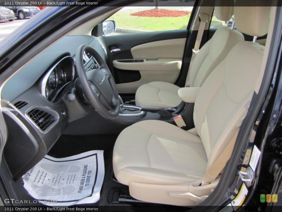 Black/Light Frost Beige Interior Photo for the 2011 Chrysler 200 LX #46514457