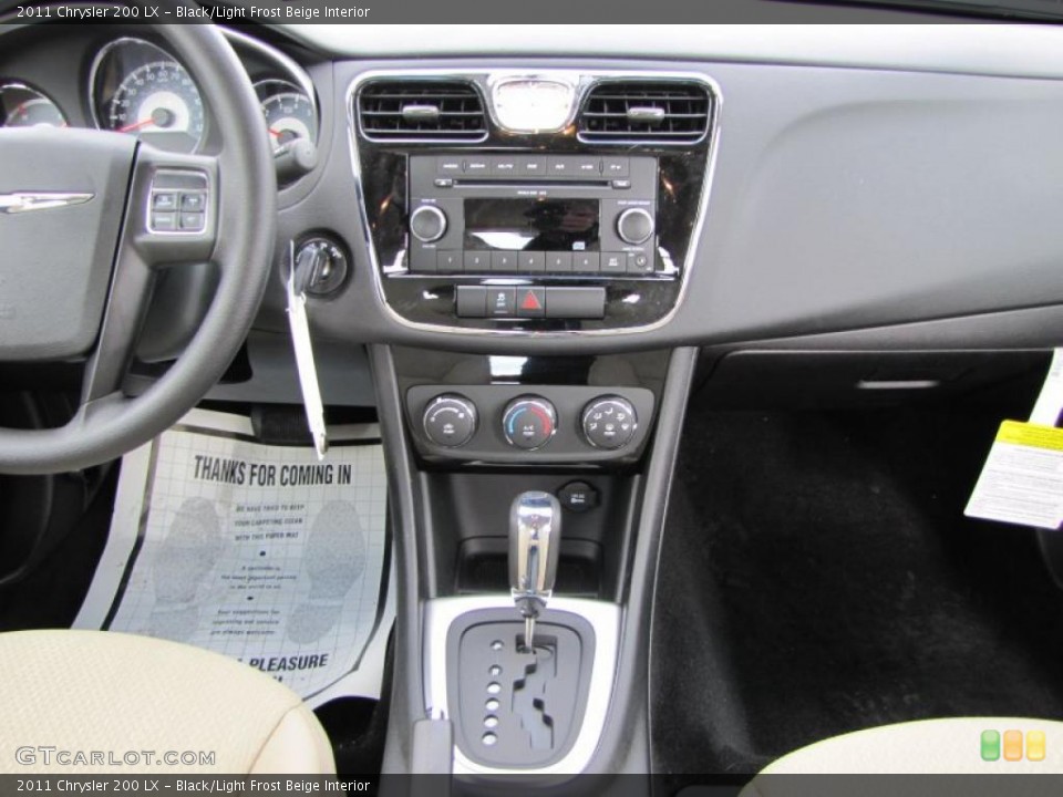 Black/Light Frost Beige Interior Dashboard for the 2011 Chrysler 200 LX #46514511