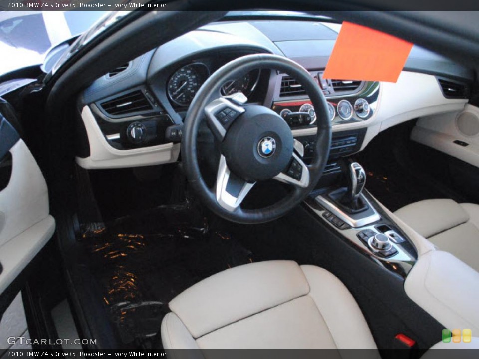 Ivory White 2010 BMW Z4 Interiors