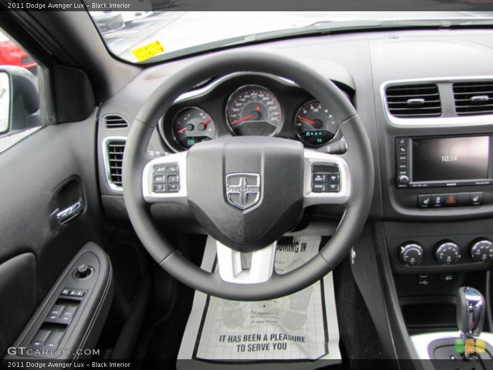 Black Interior Steering Wheel for the 2011 Dodge Avenger Lux #46516113