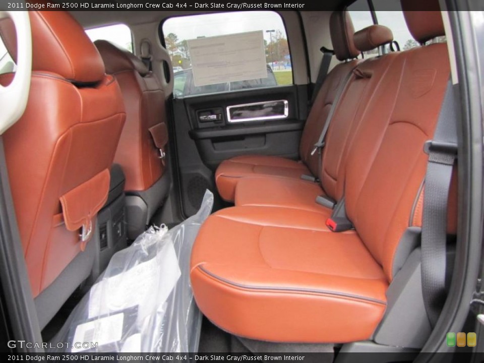 Dark Slate Gray/Russet Brown Interior Photo for the 2011 Dodge Ram 2500 HD Laramie Longhorn Crew Cab 4x4 #46517157