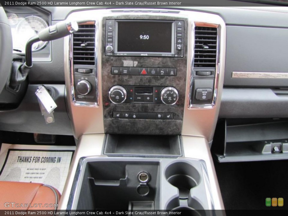 Dark Slate Gray/Russet Brown Interior Dashboard for the 2011 Dodge Ram 2500 HD Laramie Longhorn Crew Cab 4x4 #46517202