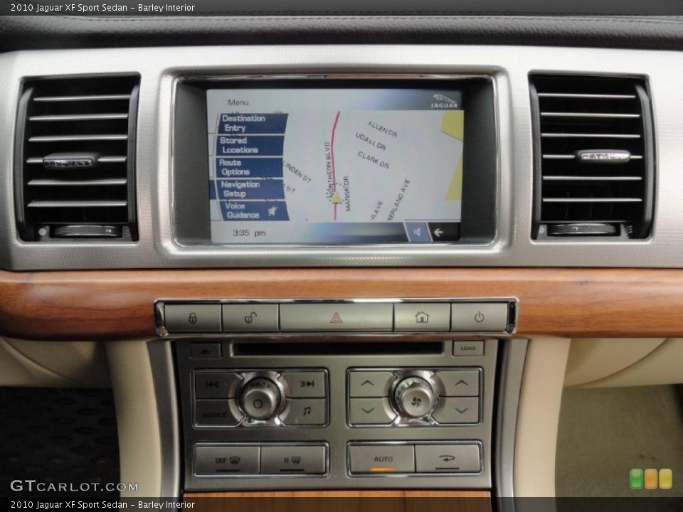 Barley Interior Navigation for the 2010 Jaguar XF Sport Sedan #46517490