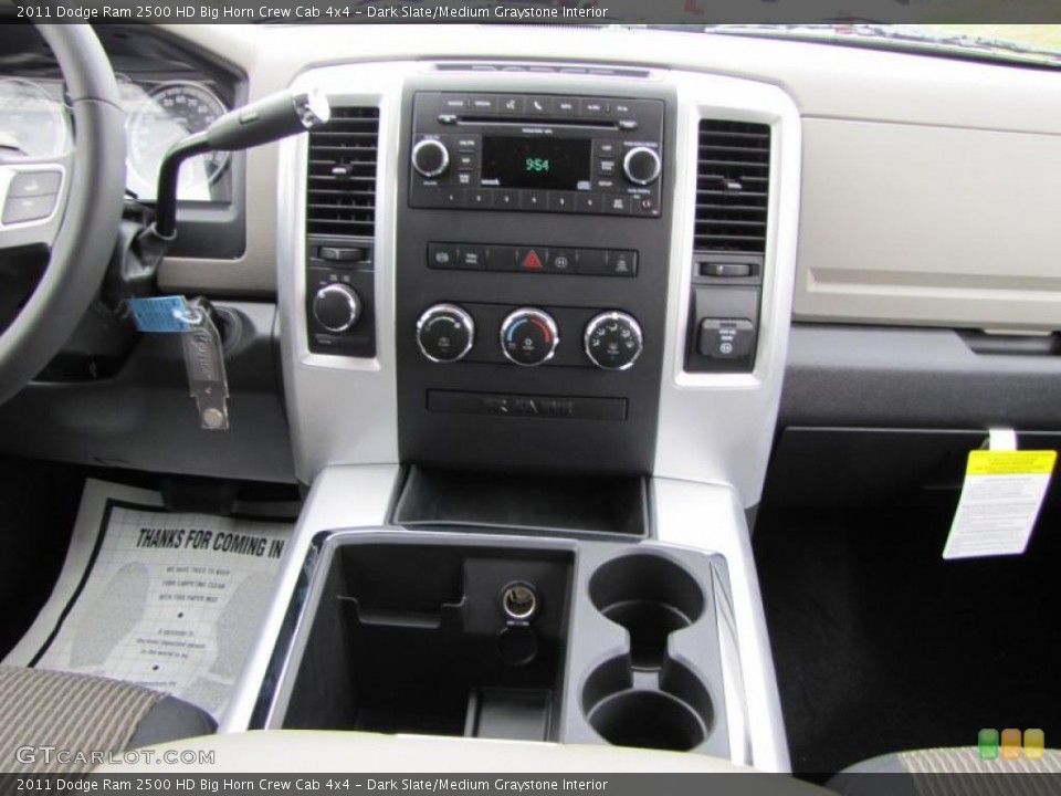 Dark Slate/Medium Graystone Interior Dashboard for the 2011 Dodge Ram 2500 HD Big Horn Crew Cab 4x4 #46517646