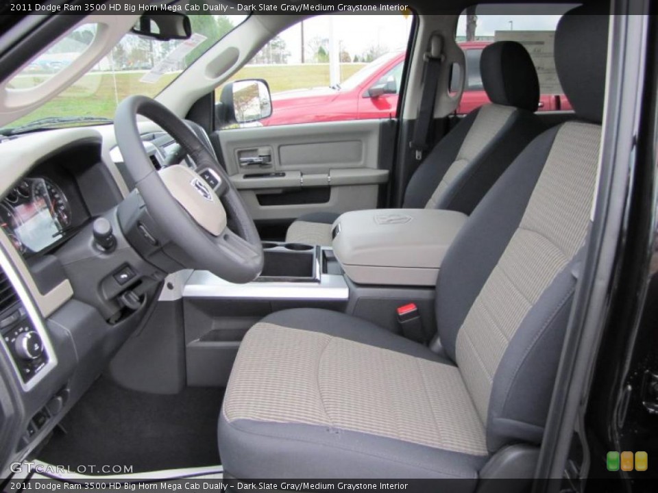 Dark Slate Gray/Medium Graystone Interior Photo for the 2011 Dodge Ram 3500 HD Big Horn Mega Cab Dually #46517820