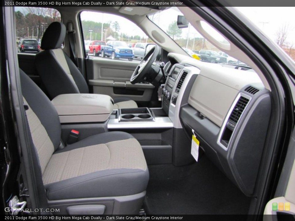 Dark Slate Gray/Medium Graystone Interior Photo for the 2011 Dodge Ram 3500 HD Big Horn Mega Cab Dually #46517865