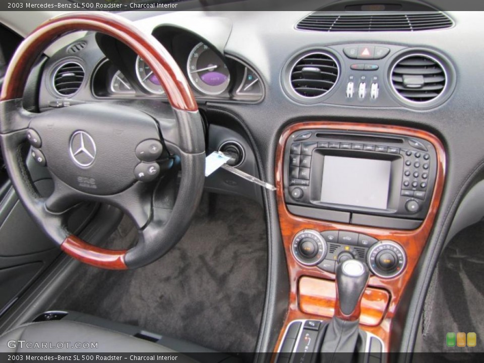 Charcoal Interior Dashboard for the 2003 Mercedes-Benz SL 500 Roadster #46518228