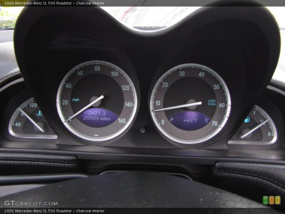 Charcoal Interior Gauges for the 2003 Mercedes-Benz SL 500 Roadster #46518243
