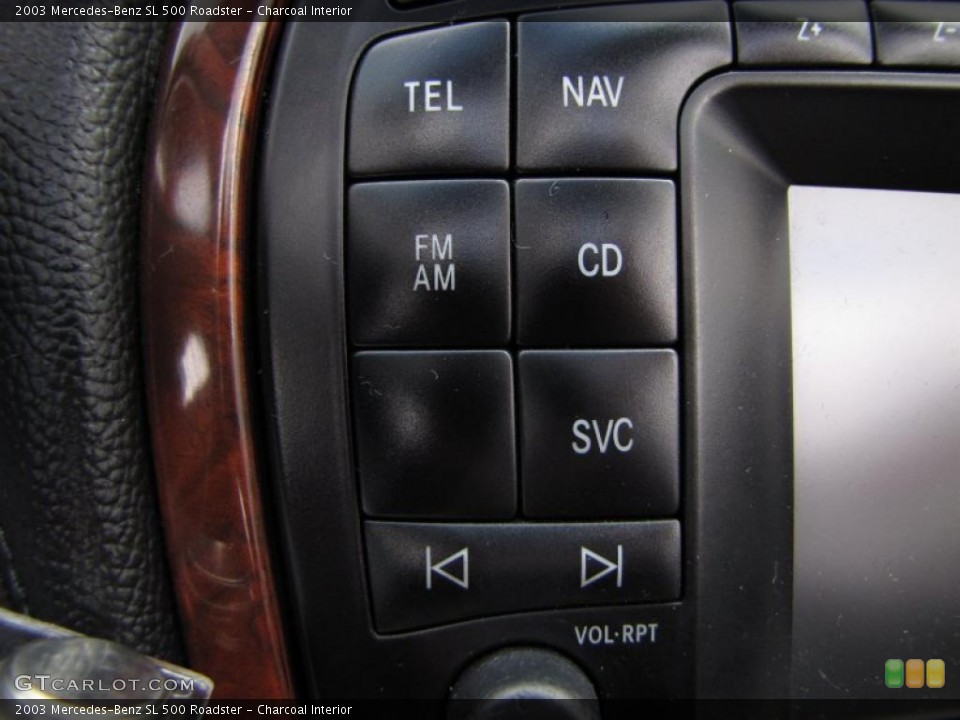 Charcoal Interior Controls for the 2003 Mercedes-Benz SL 500 Roadster #46518258