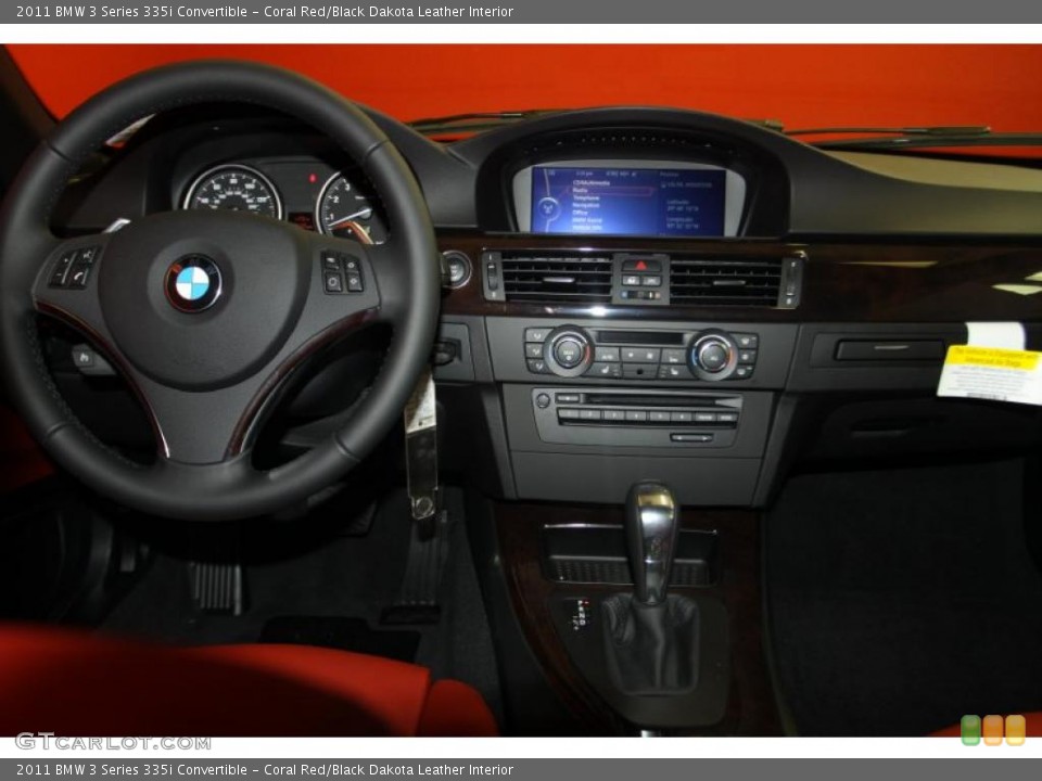 Coral Red/Black Dakota Leather Interior Dashboard for the 2011 BMW 3 Series 335i Convertible #46518300