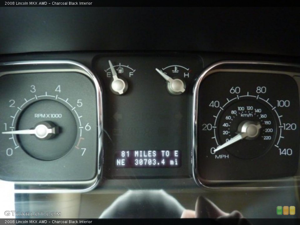Charcoal Black Interior Gauges for the 2008 Lincoln MKX AWD #46520586