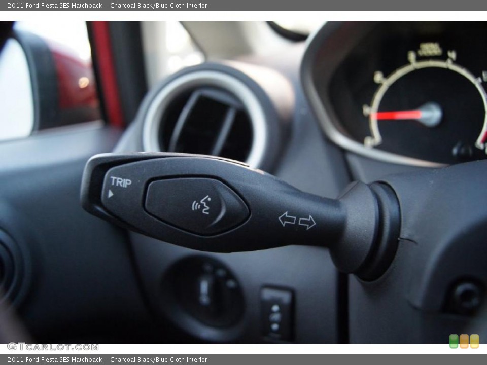 Charcoal Black/Blue Cloth Interior Controls for the 2011 Ford Fiesta SES Hatchback #46521816