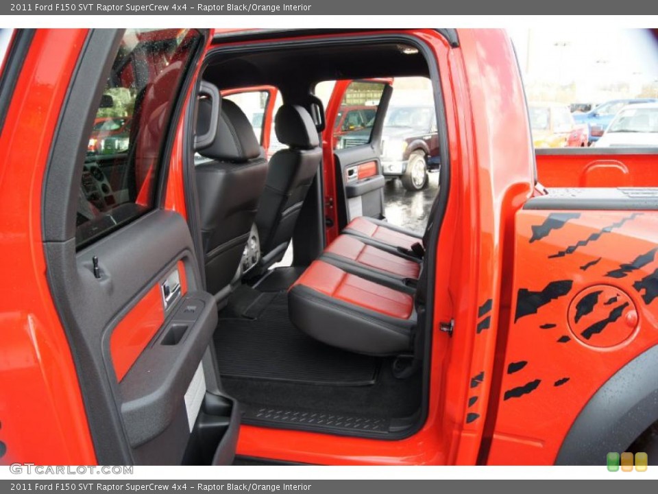 Raptor Black/Orange Interior Photo for the 2011 Ford F150 SVT Raptor SuperCrew 4x4 #46522125