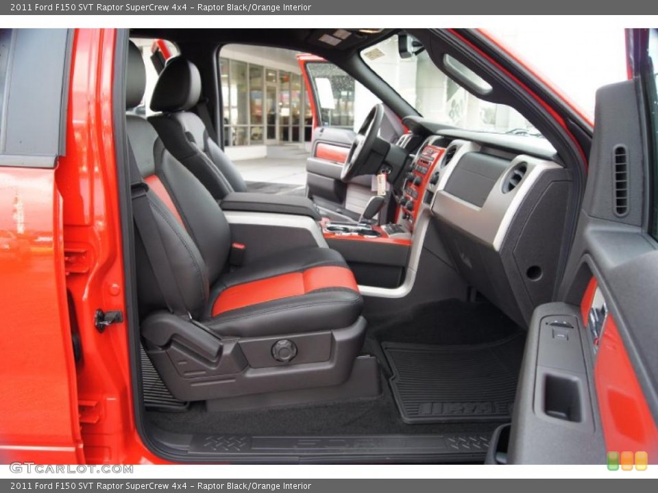 Raptor Black/Orange Interior Photo for the 2011 Ford F150 SVT Raptor SuperCrew 4x4 #46522140