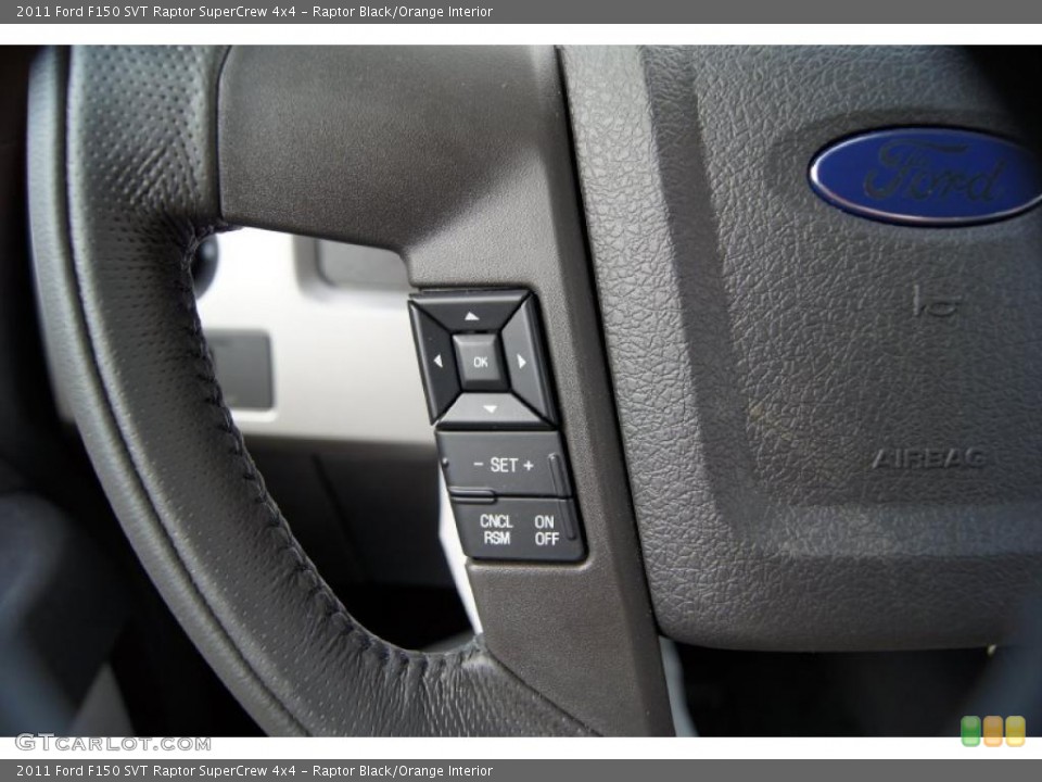 Raptor Black/Orange Interior Controls for the 2011 Ford F150 SVT Raptor SuperCrew 4x4 #46522365