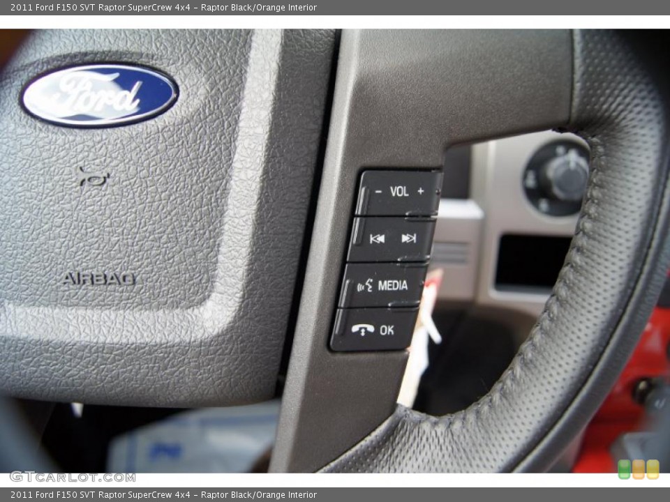 Raptor Black/Orange Interior Controls for the 2011 Ford F150 SVT Raptor SuperCrew 4x4 #46522380