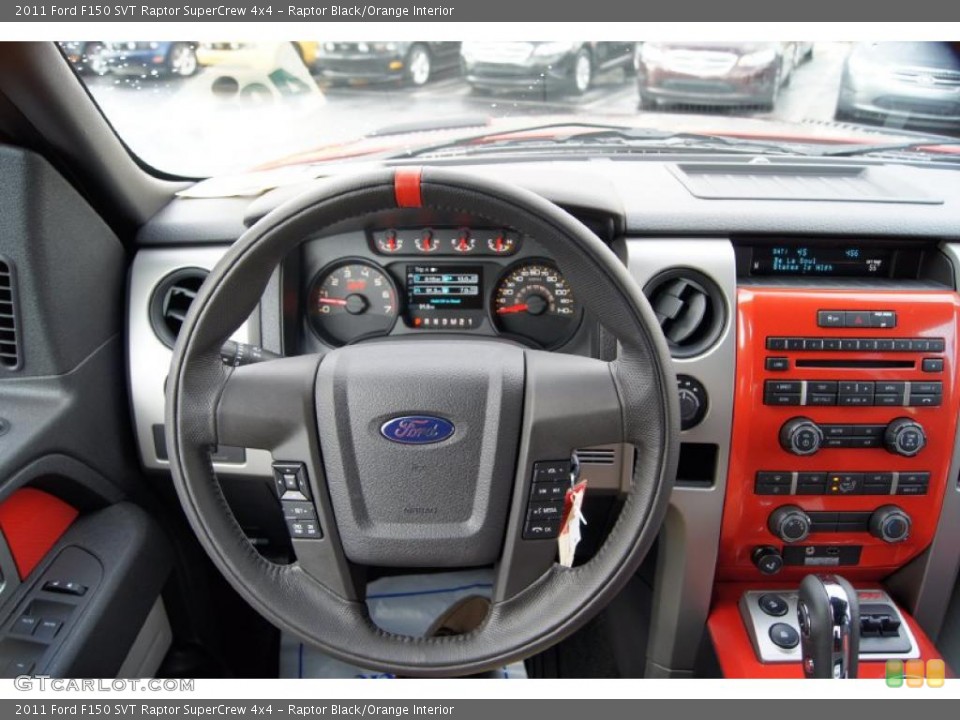 Raptor Black/Orange Interior Controls for the 2011 Ford F150 SVT Raptor SuperCrew 4x4 #46522392