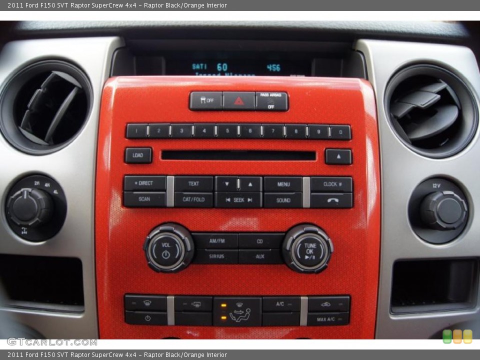 Raptor Black/Orange Interior Controls for the 2011 Ford F150 SVT Raptor SuperCrew 4x4 #46522434