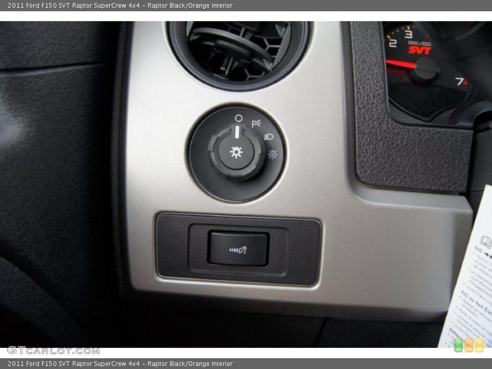 Raptor Black/Orange Interior Controls for the 2011 Ford F150 SVT Raptor SuperCrew 4x4 #46522530