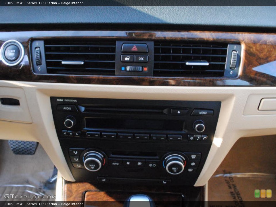 Beige Interior Controls for the 2009 BMW 3 Series 335i Sedan #46523463