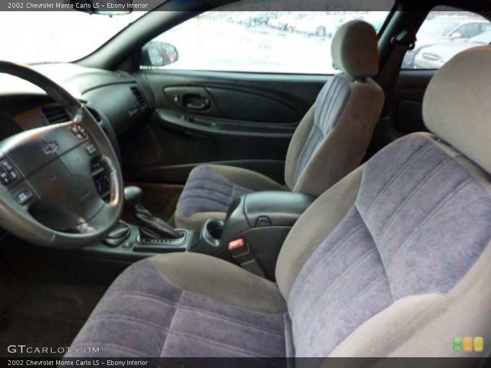 Ebony Interior Photo for the 2002 Chevrolet Monte Carlo LS #46526973