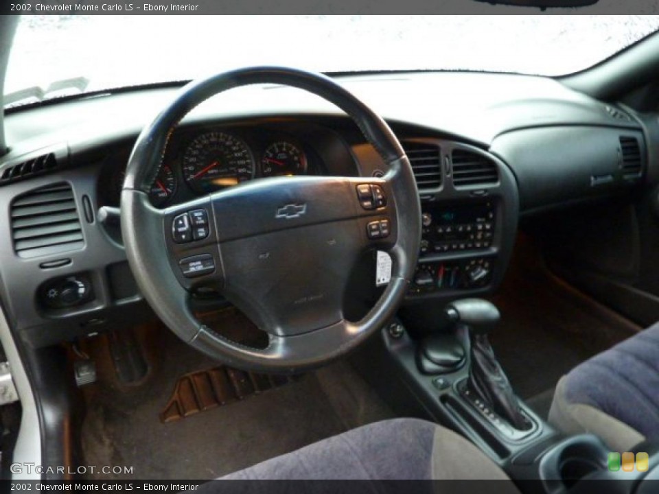 Ebony Interior Dashboard for the 2002 Chevrolet Monte Carlo LS #46526979
