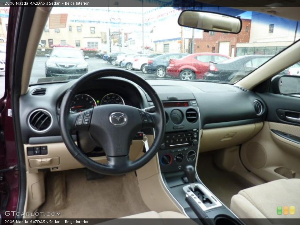 Beige Interior Dashboard for the 2006 Mazda MAZDA6 s Sedan #46528230