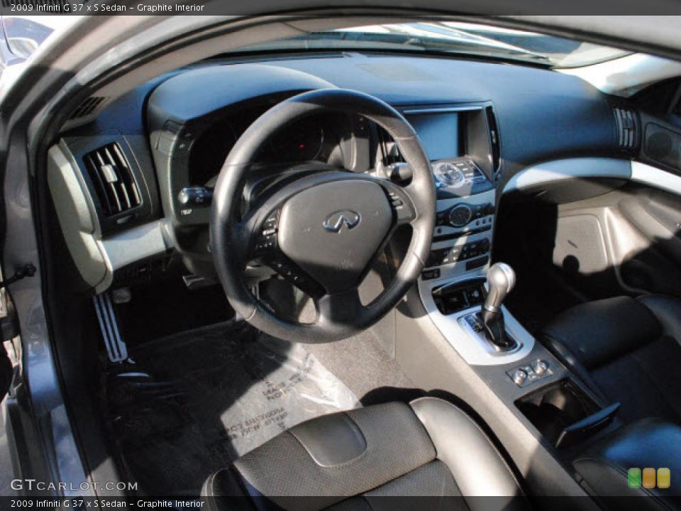 Graphite Interior Dashboard for the 2009 Infiniti G 37 x S Sedan #46532214