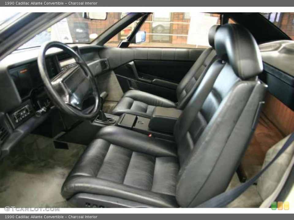 Charcoal Interior Photo for the 1990 Cadillac Allante Convertible #46533135