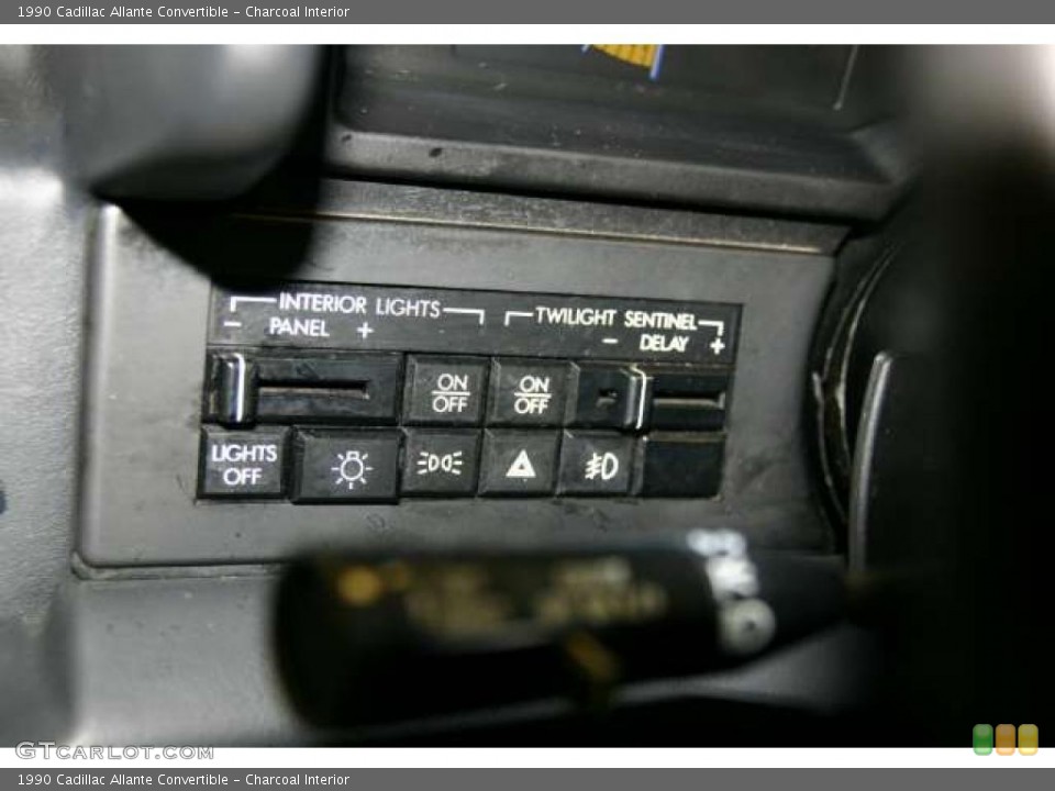 Charcoal Interior Controls for the 1990 Cadillac Allante Convertible #46533159