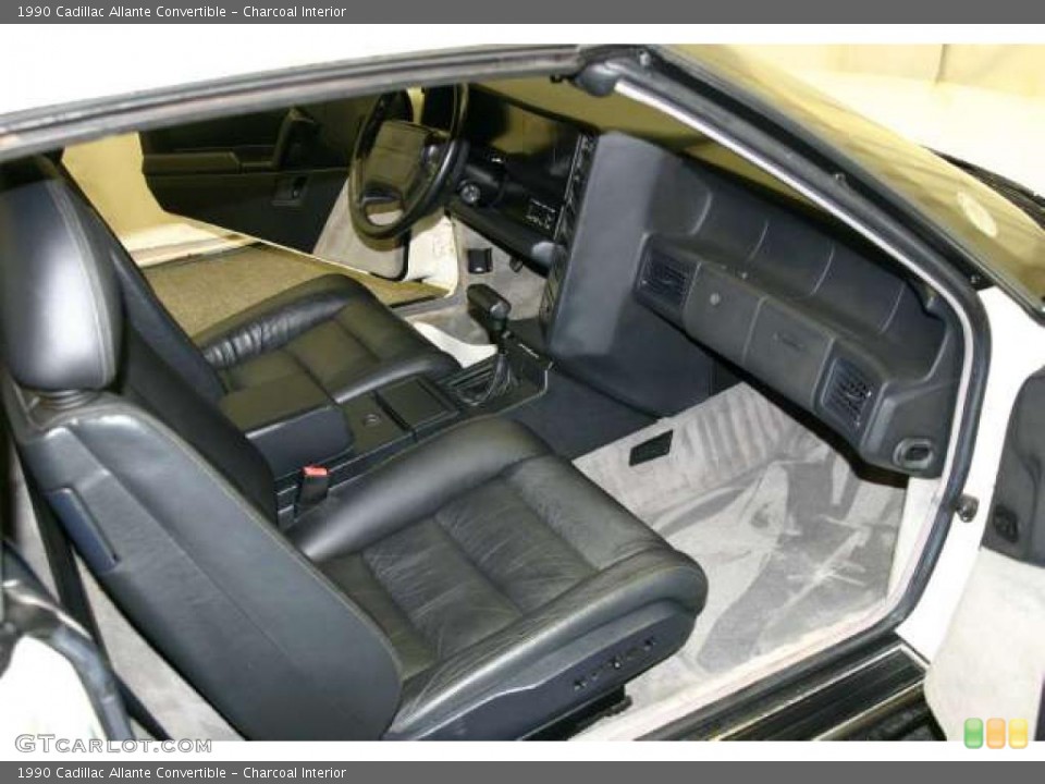 Charcoal 1990 Cadillac Allante Interiors