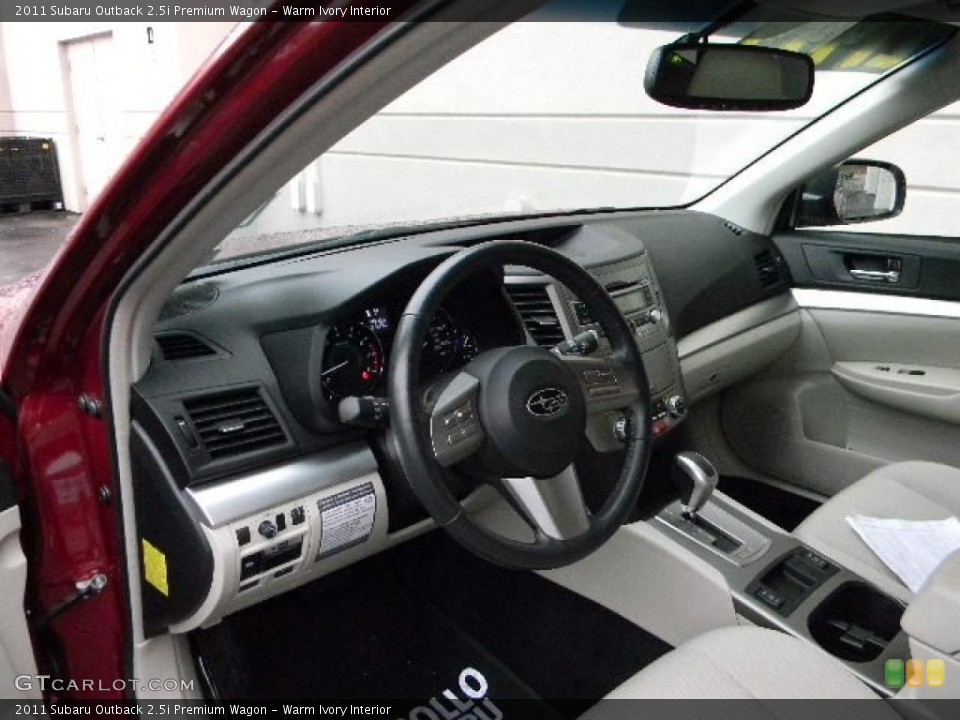 Warm Ivory Interior Photo for the 2011 Subaru Outback 2.5i Premium Wagon #46533486