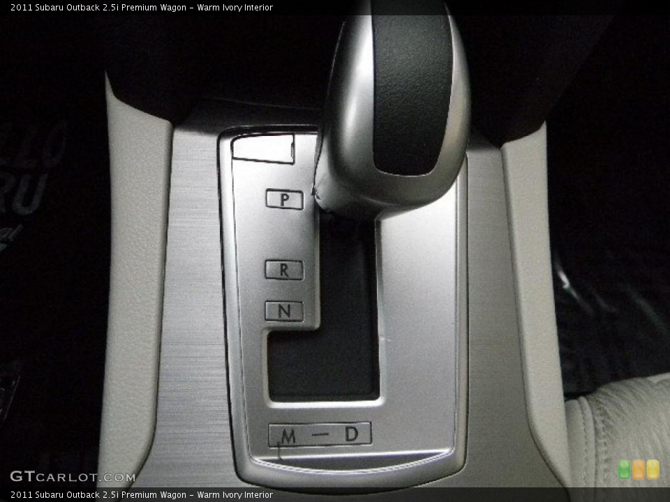 Warm Ivory Interior Transmission for the 2011 Subaru Outback 2.5i Premium Wagon #46533678