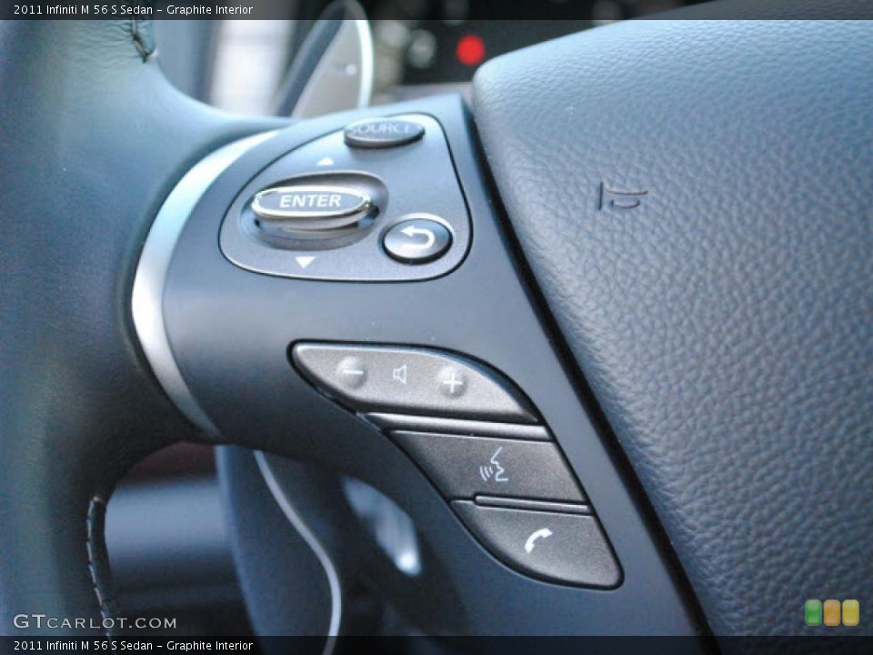Graphite Interior Controls for the 2011 Infiniti M 56 S Sedan #46533828