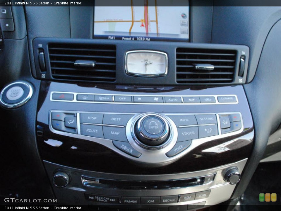 Graphite Interior Controls for the 2011 Infiniti M 56 S Sedan #46533876
