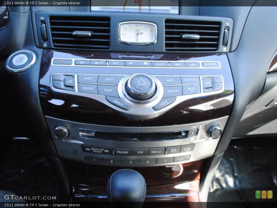 Graphite Interior Controls for the 2011 Infiniti M 56 S Sedan #46533906