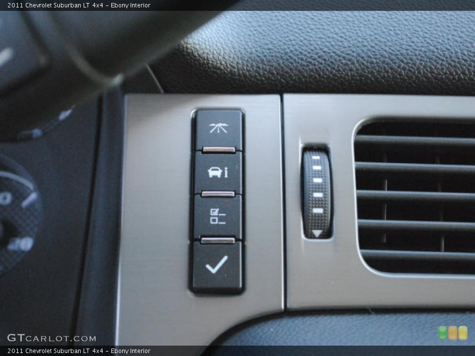 Ebony Interior Controls for the 2011 Chevrolet Suburban LT 4x4 #46534260